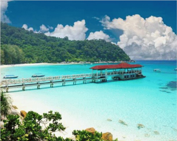 A beach resort