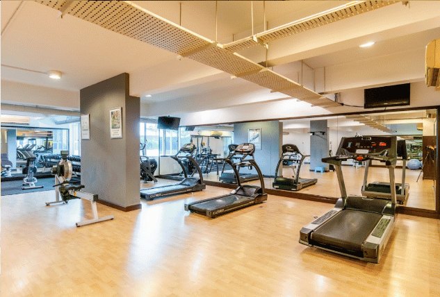 The fitness area